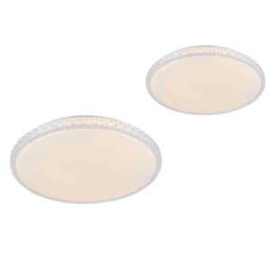 Luminária de Teto Plafon Redondo Fret com LED Integrado