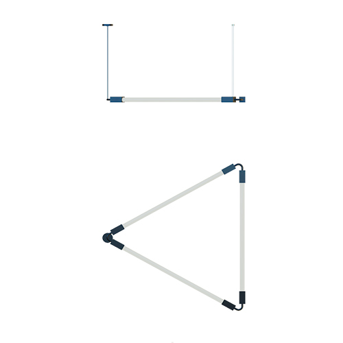 Luminaria Contínua LED Slim Triângulo