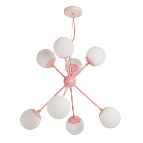 Luminária de Teto Lustre Pendente Baila 8 Lâmpadas