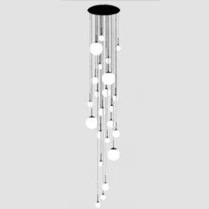 Luminária de Teto Pendente Duplo Andar 23 Globos