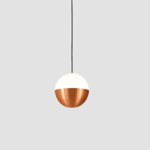 Luminária de Teto Pendente Meio Globo Invertida