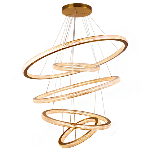 Lustre pendente SATURNO 5 aros grandes