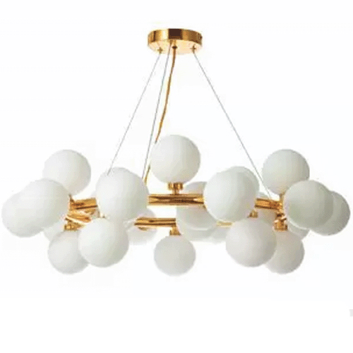 Lustre Pendente circular com globos lux