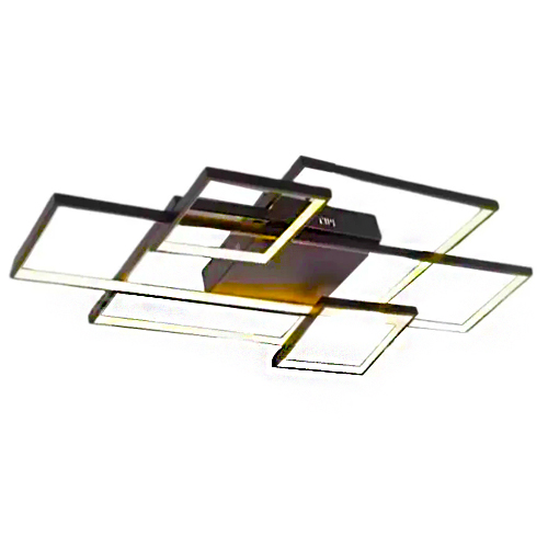 Plafon de  LED integrado PUZZLE grande preto