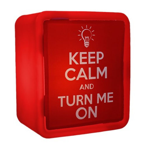 ABAJUR LUMINÁRIA  LIGHTBOX KEEP CALM