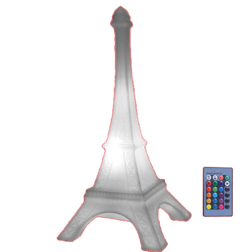 LUMINÁRIA TORRE EIFFEL LED RGB COM FIO E CONTROLE REMOTO