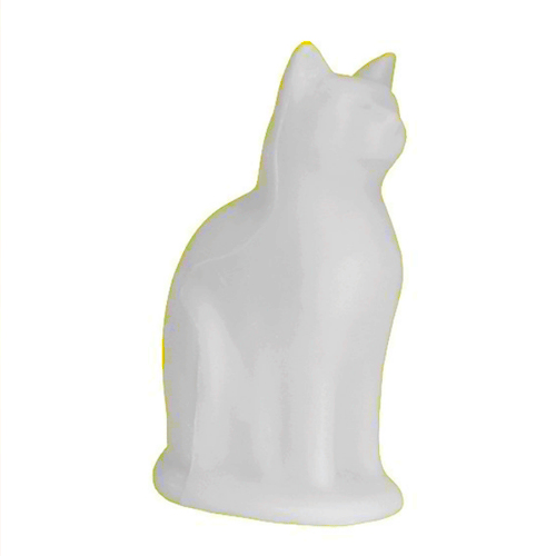 ABAJUR LUMINÁRIA GATO SENTADO BRANCO