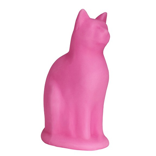 ABAJUR LUMINÁRIA GATO SENTADO ROSA