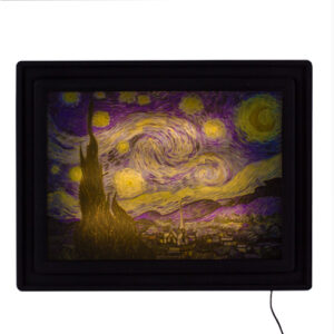 quadro_iluminado_retamgular_Van_Gogh