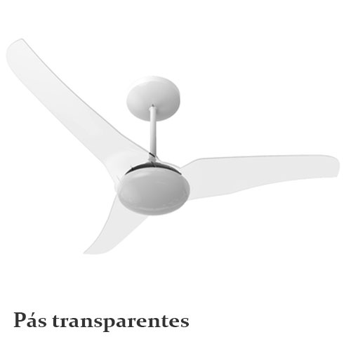 Ventilador de teto SLIM cristal