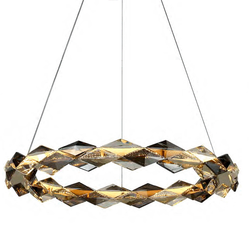 Lustre pendente ARGYLE placa cristal