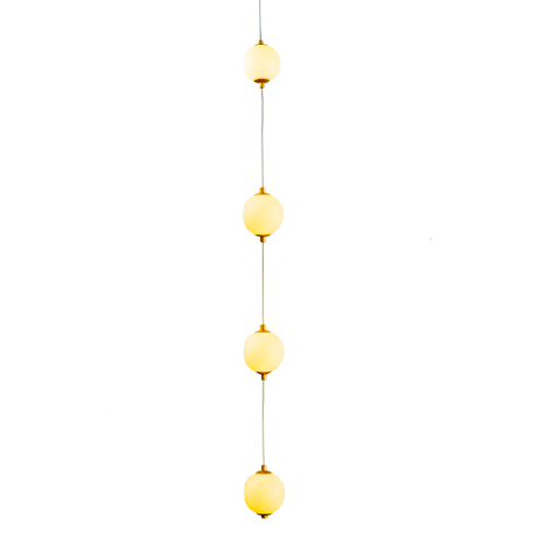 Pendente Bijou 4 globos com LED