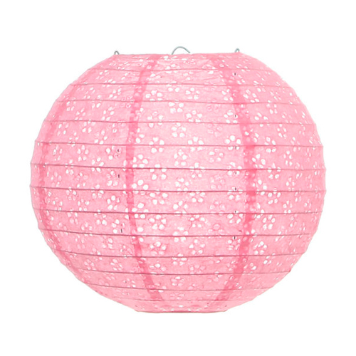 Pendente lanterna Japonesa 40 cm Rosa Claro