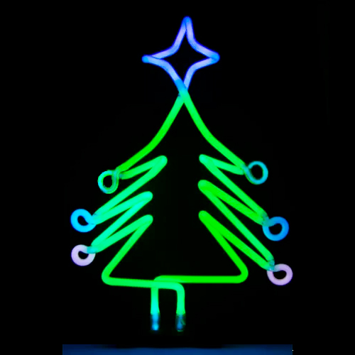 Abajur de Neon arvore natal