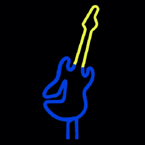 Abajur NEON guitarra