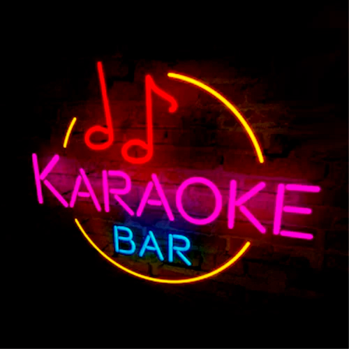 Painel de NEON parede KARAOKE