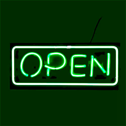 Painel de NEON parede OPEN