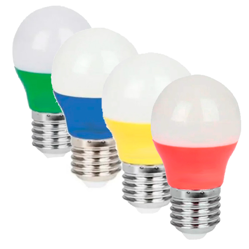 Lâmpada Bolinha colorida 3W