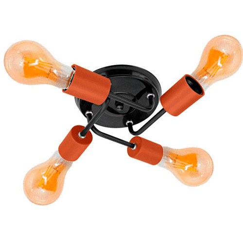 Plafon Sputnik 4 lâmpadas