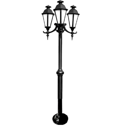 Poste Sextavado COLONIAL TRIPLO