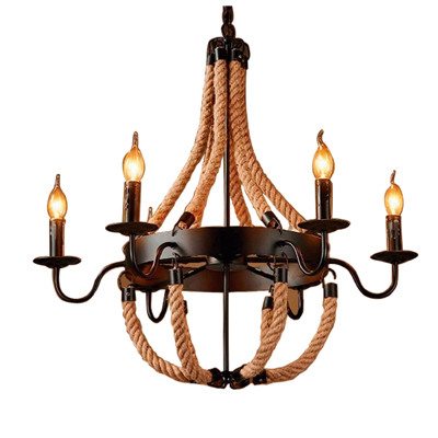 Lustre corda cânhamo 6L